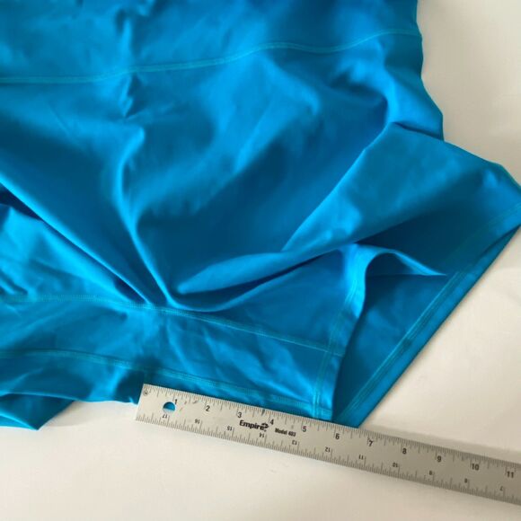 Fabletics Motion 365 Size 4X High-Waisted Blue Bike Shorts  6" Inseam - Picture 7 of 10